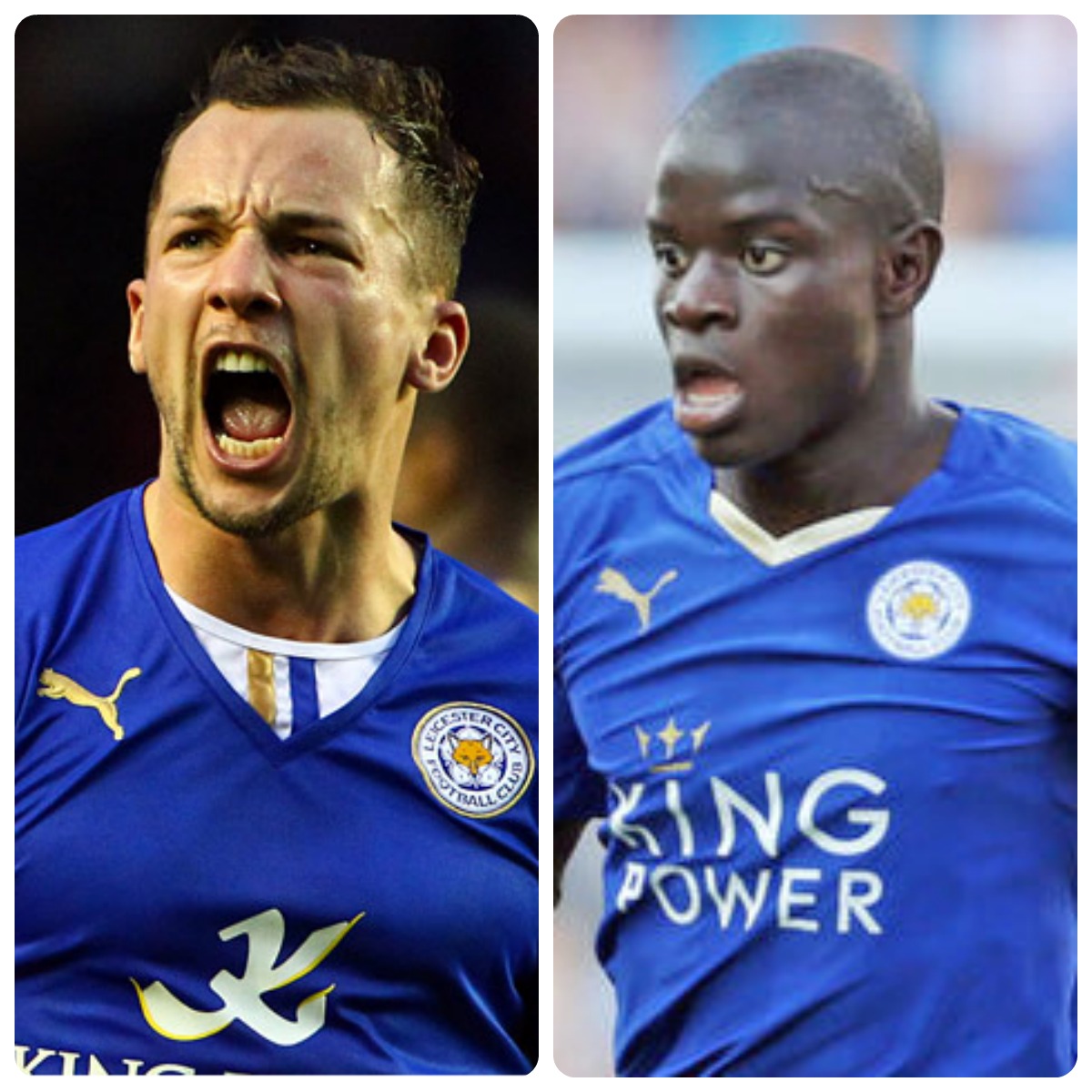 Leicester's dynamic duo: Drinkwater and Kante Image source: Express.co.uk & c.smimg.net