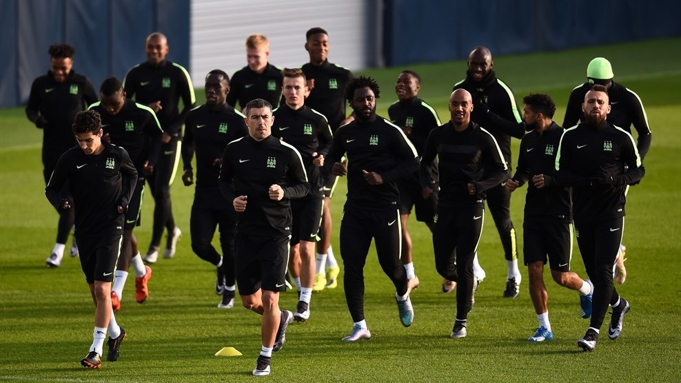 Man city in training