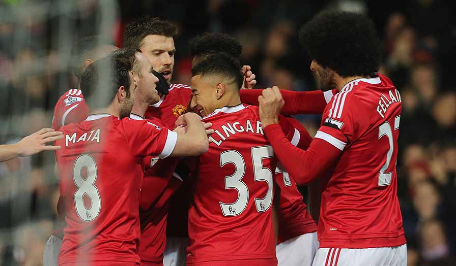 Lingard celebrates