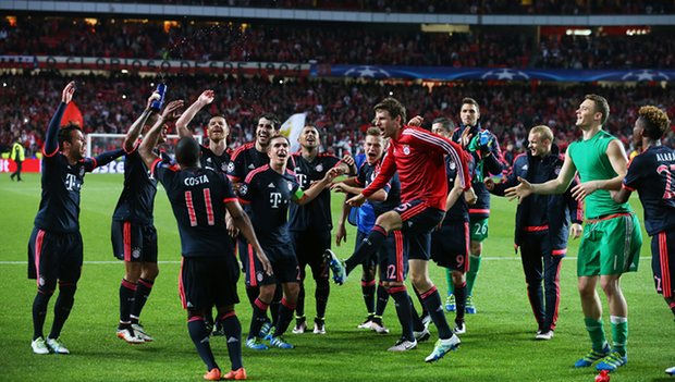 Bayern celebrate 
