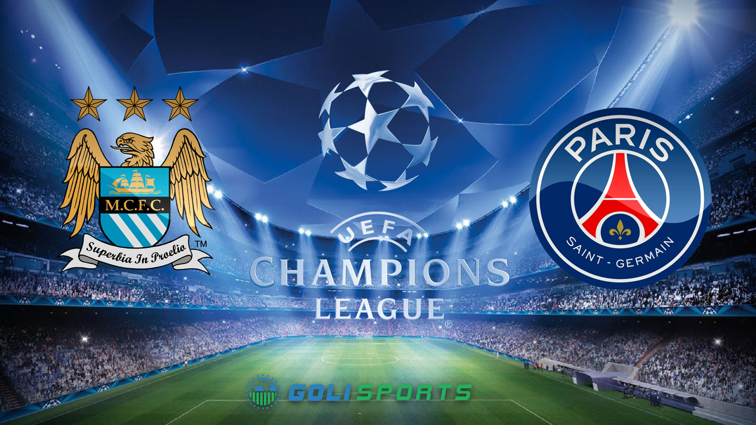 Champions League Man City VS PSG and Madrid VS Wolfsburg  Goli Sports