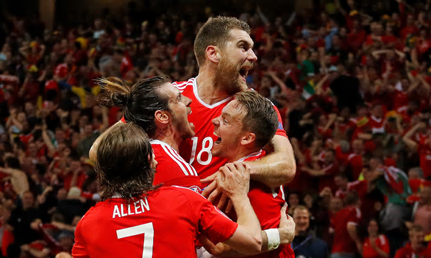 Wales celebrate