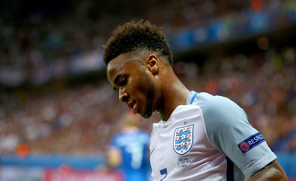 during the UEFA EURO 2016 round of 16 match between England and Iceland at Allianz Riviera Stadium on June 27, 2016 in Nice, France.