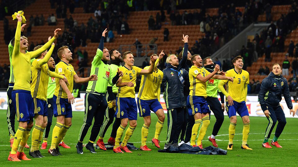 Sweden qualify for the 2018 World CUp 