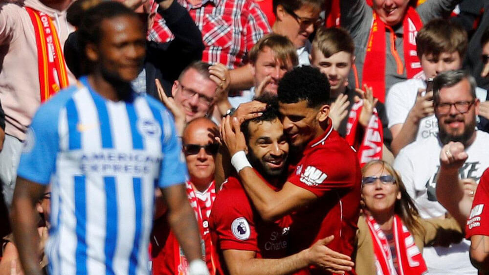 Mo Salah scores for Liverpool