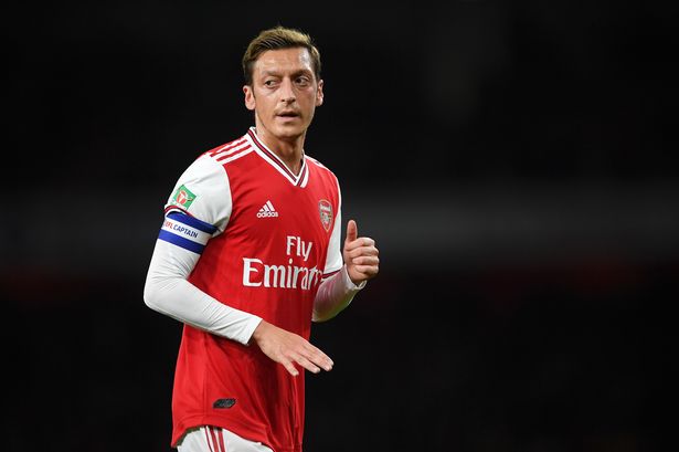 Mesut Ozil in action for Arsenal